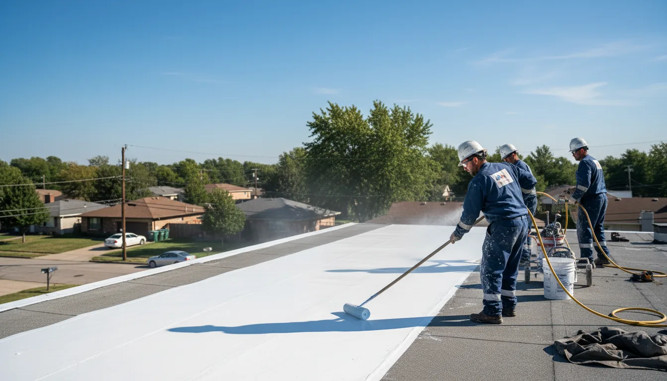 Commercial roof coating in Crystal Lake, IA near me